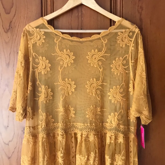 Xhilaration Dresses & Skirts - Sheer Embroidered Dress